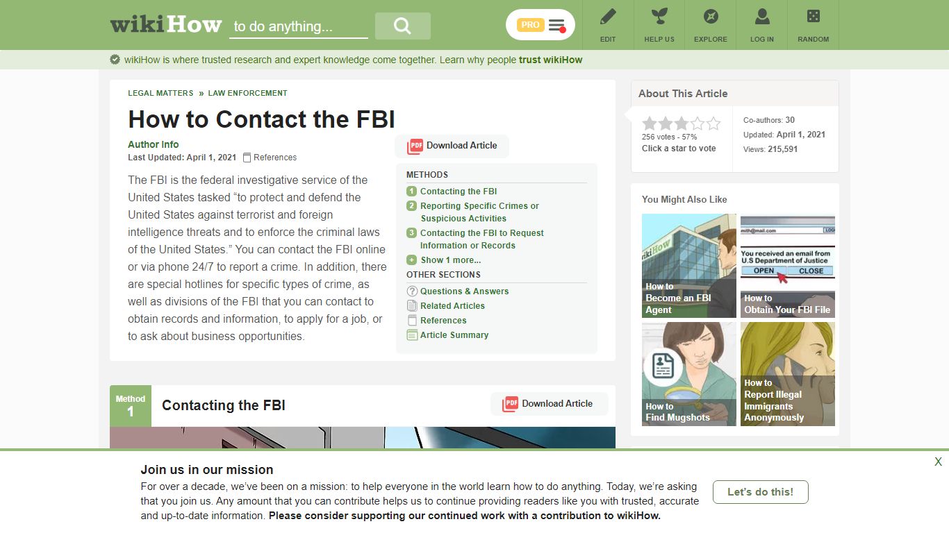 4 Ways to Contact the FBI - wikiHow